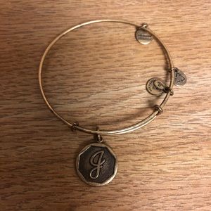 J gold Alex and ani bracelet!